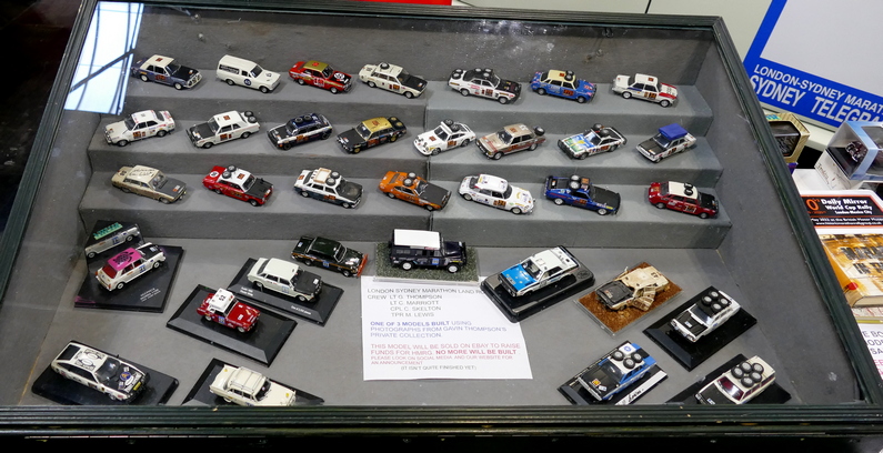 Collection of model marathon rally cars created by the Group's chairman