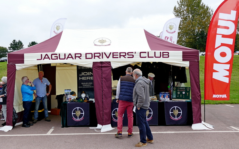 Jaguar Drivers Club Stand at the British Motor Museum Sept. 2023