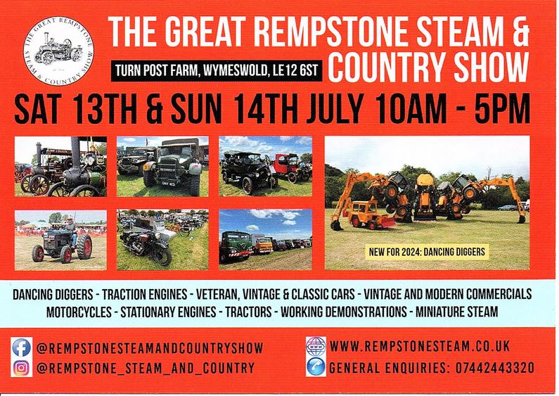 The Great Rempstone Steam & Country Show 2024